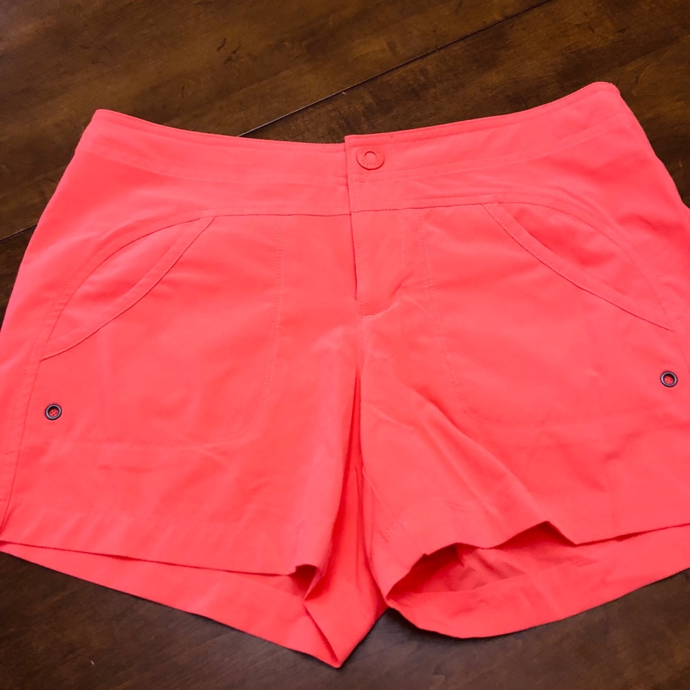 Neon Orange Athleta Shorts